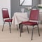 Flash Furniture Gray Fabric Banquet Chair with Silver Vein Frame, PK4 4-FD-BHF-1-SILVERVEIN-BCG-GG - alternate 1
